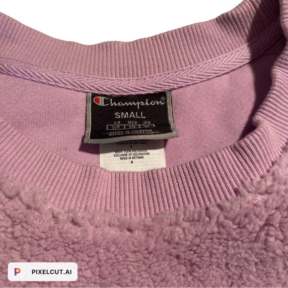 Champion UO Exclusive Purple Sherpa Pull-Over - Picture 3 of 6